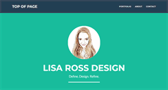 Desktop Screenshot of lisarossdesign.com