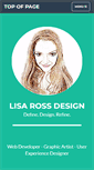 Mobile Screenshot of lisarossdesign.com
